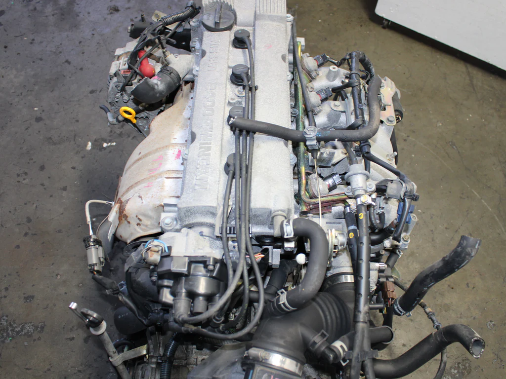 JDM 1993-2001 Nissan Altima Motor KA24DE A/T Transmission 2.4L 4 Cyl Engine - Image 3